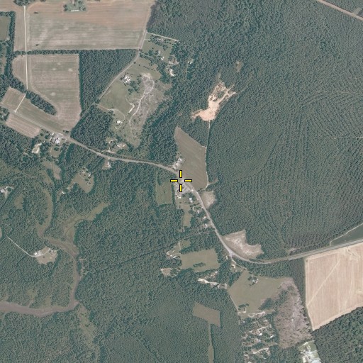 Aerial/Satellite Image of Parrish Hill Church, VA