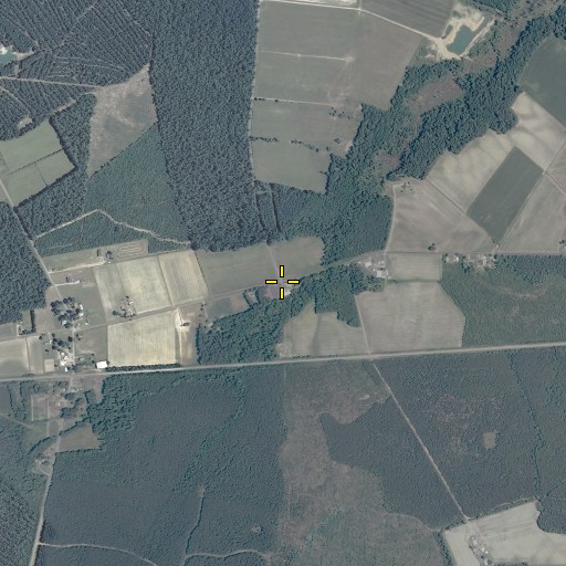 Aerial/Satellite Image of Pine Grove Church, VA
