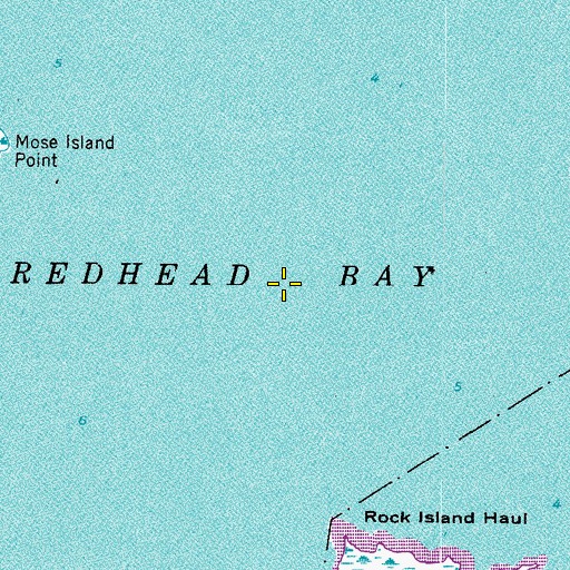 Topographic Map of Redhead Bay, VA