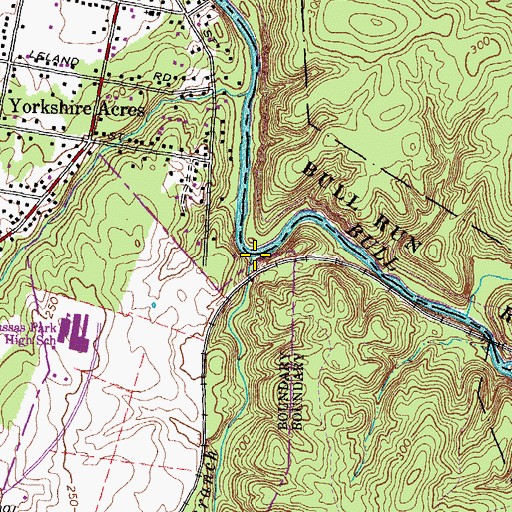Topographic Map of Russia Branch, VA