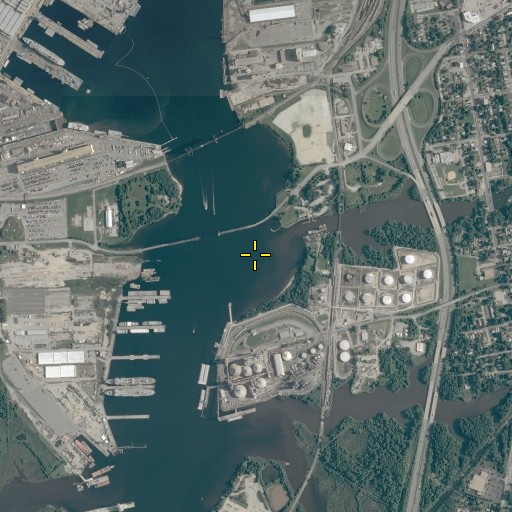 Aerial/Satellite Image of Scuffeltown Creek, VA