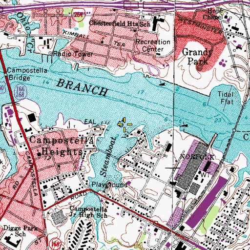 Topographic Map of Steamboat Creek, VA