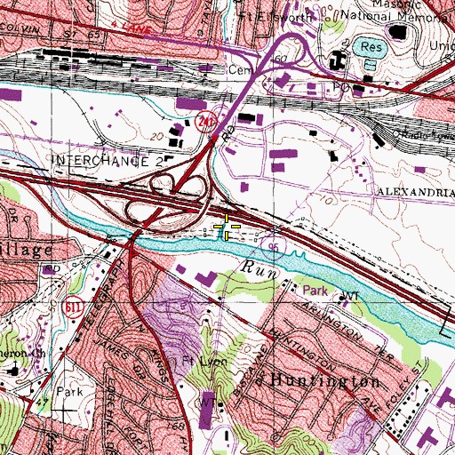 Topographic Map of Taylor Run, VA