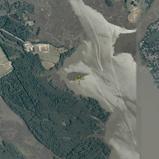 Aerial/Satellite Image of Thorofare Island, VA