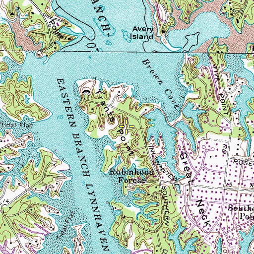 Topographic Map of Trants Point, VA
