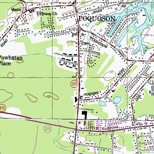 Topographic Map of United Temple, VA