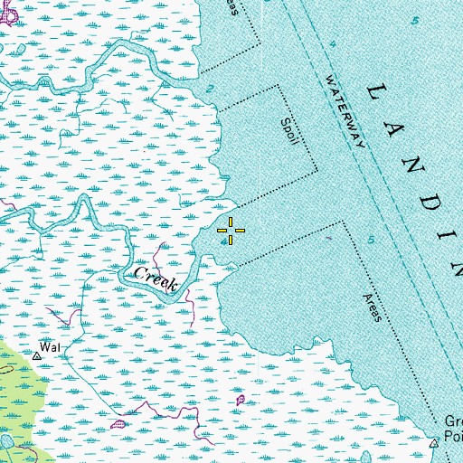 Topographic Map of Walnut Creek, VA