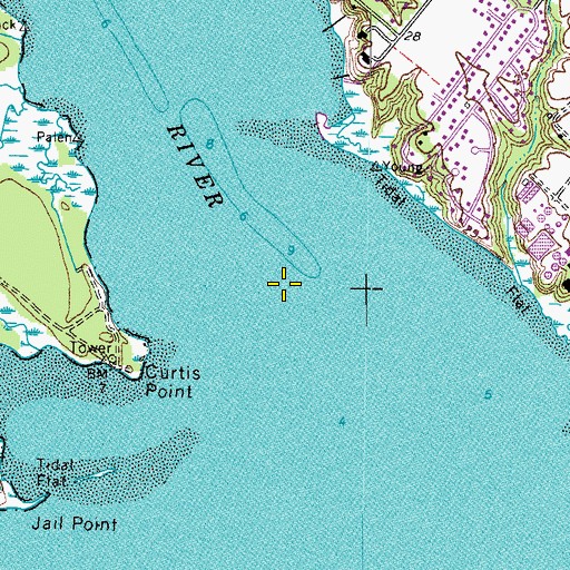 Topographic Map of Warwick River, VA
