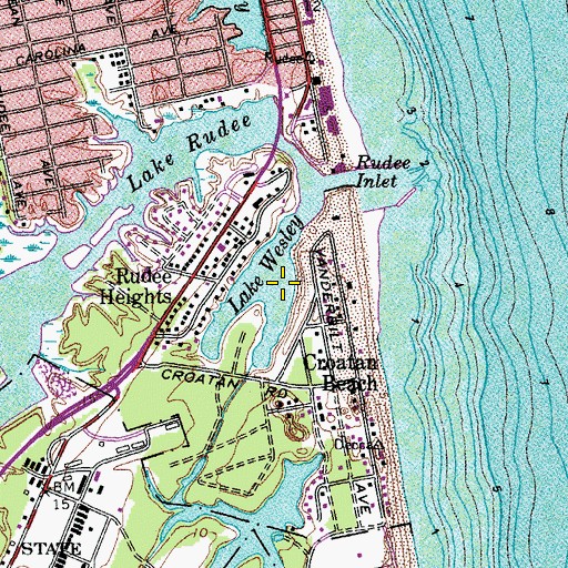 Topographic Map of Lake Wesley, VA