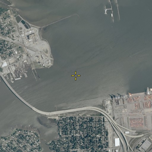 Aerial/Satellite Image of Western Branch Elizabeth River, VA