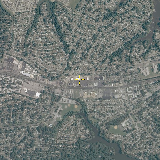 Aerial/Satellite Image of Roosevelt Gardens Shopping Center, VA