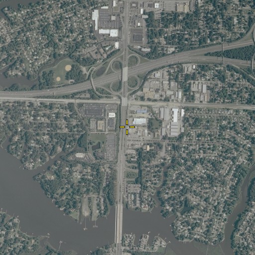 Aerial/Satellite Image of River Forest Shores Shopping Center, VA