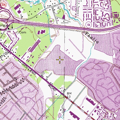 Topographic Map of Mount Trashmore Park, VA