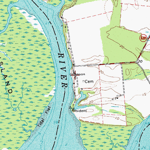 Topographic Map of Riverview Landing, VA