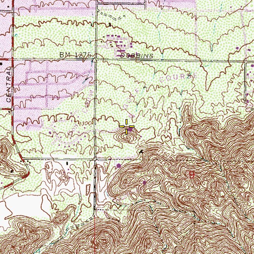 Topographic Map of Mystery Castle, AZ