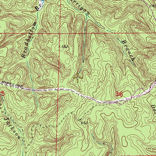 Topographic Map of Farleys Spring, AL