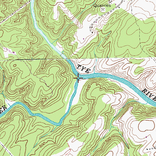 Topographic Map of Buffalo River, VA
