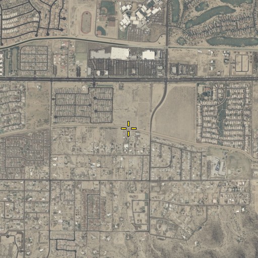 Aerial/Satellite Image of North Highline Lateral Canal, AZ