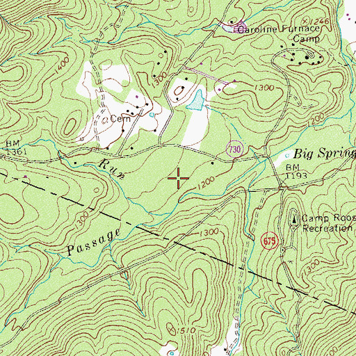 Topographic Map of Crisman Hollow, VA