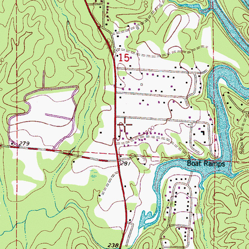 Topographic Map of Lake Front Village, AL