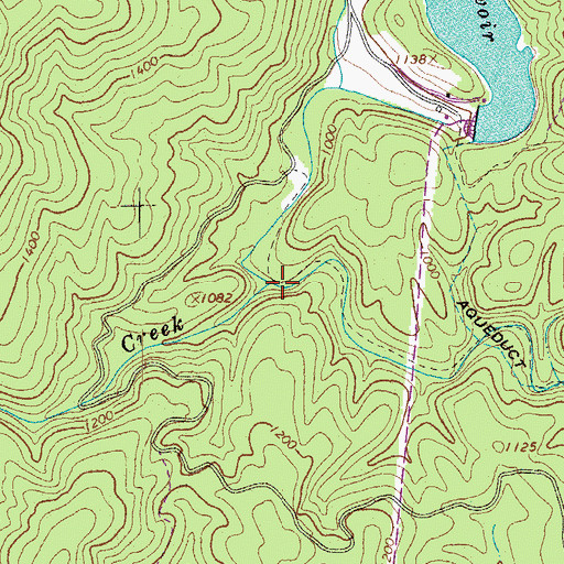 Topographic Map of Enchanted Creek, VA