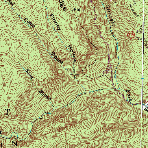 Topographic Map of Finney Hollow, VA
