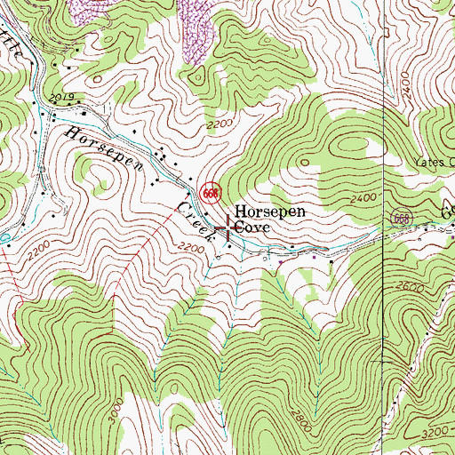 Topographic Map of Goose Creek, VA