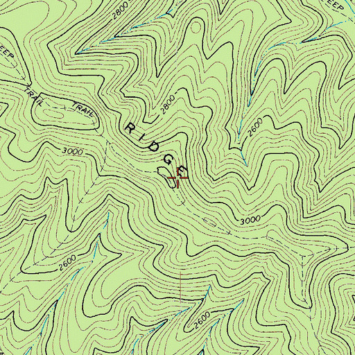 Topographic Map of Hone Quarry Ridge, VA