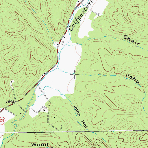 Topographic Map of Jehu Hollow, VA