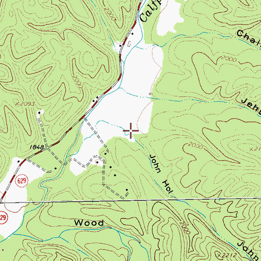 Topographic Map of John Hollow, VA