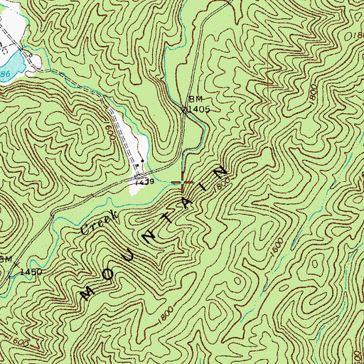 Topographic Map of Little Wilson Creek, VA