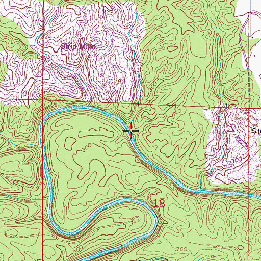 Topographic Map of Ruhama Church Branch, AL