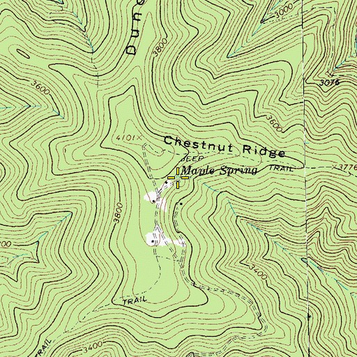 Topographic Map of Maple Spring, VA