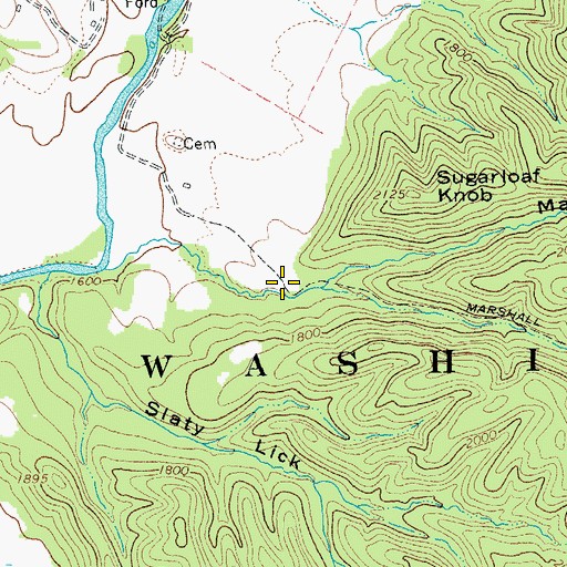 Topographic Map of Marshall Draft, VA