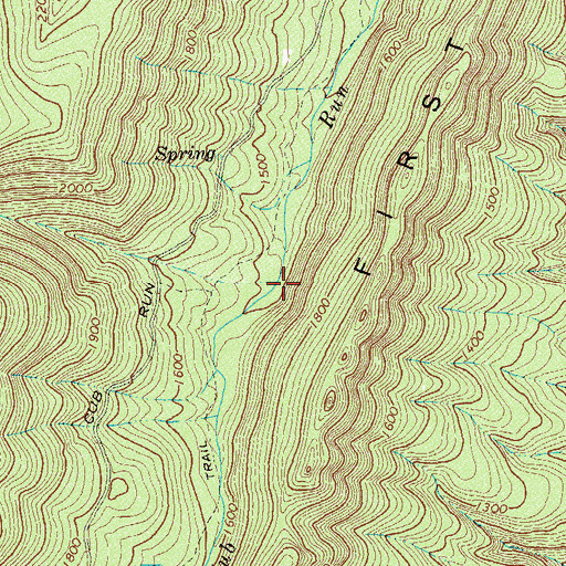 Topographic Map of Morgan Run, VA