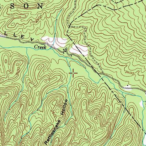 Topographic Map of Rattlesnake Hollow, VA