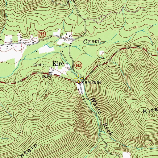 Topographic Map of Epling Draft, VA