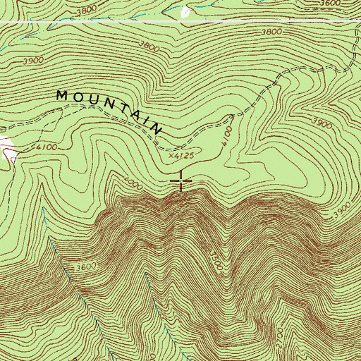 Topographic Map of Conservancy Trail, VA