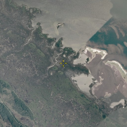 Aerial/Satellite Image of Plum Tree Island National Wildlife Refuge, VA