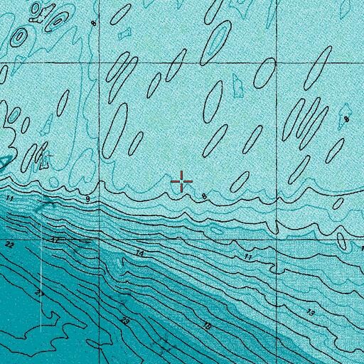 Topographic Map of Chesapeake Bay Entrance, VA