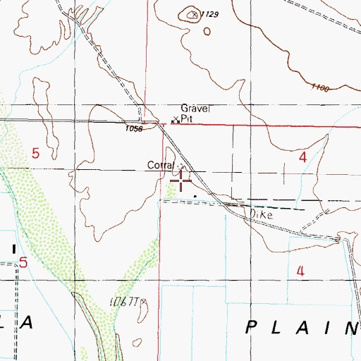 Topographic Map of Parker Well, AZ