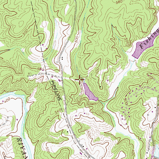 Topographic Map of Craig Dam, VA