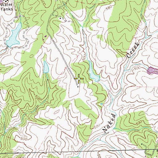 Topographic Map of Loftlands Dam, VA