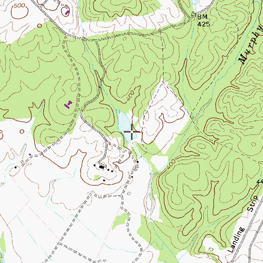 Topographic Map of Timber Lake Dam, VA