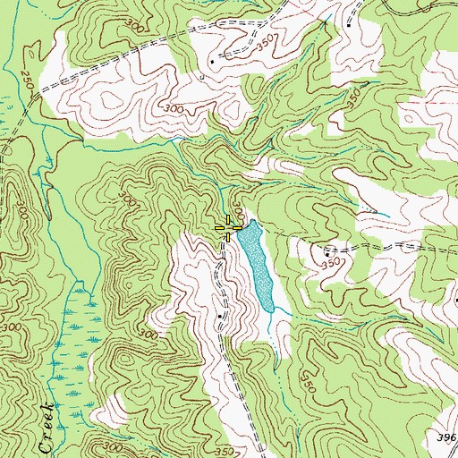 Topographic Map of Bultje Dam, VA