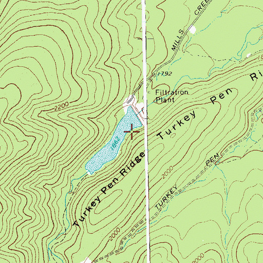 Topographic Map of South River Number 10a Dam, VA