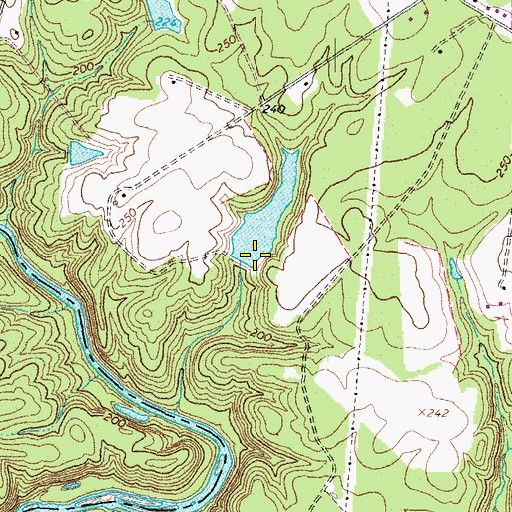 Topographic Map of USRY Properties Incorporated Dam, VA