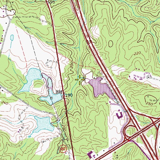 Topographic Map of Coburn Dam, VA