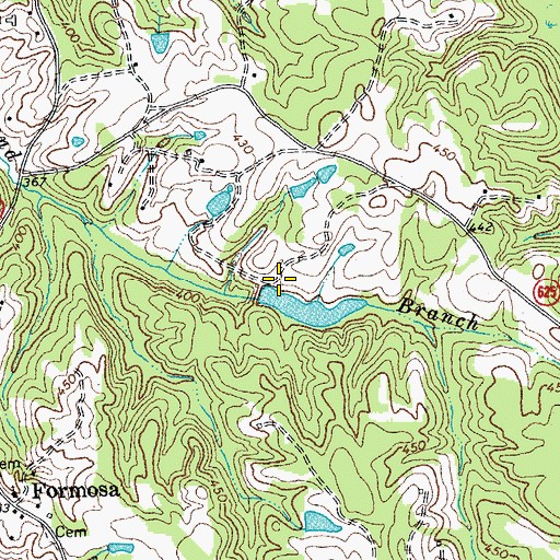 Topographic Map of Devins Upper Dam, VA
