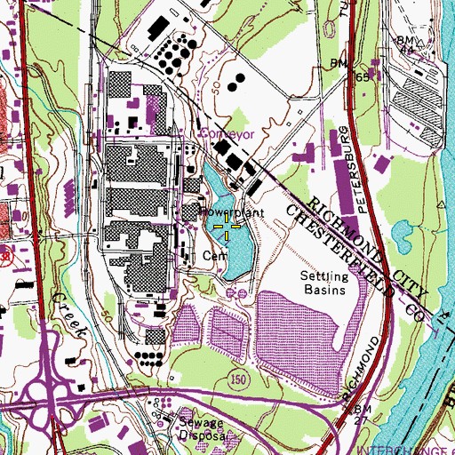 Topographic Map of Spray Pond, VA